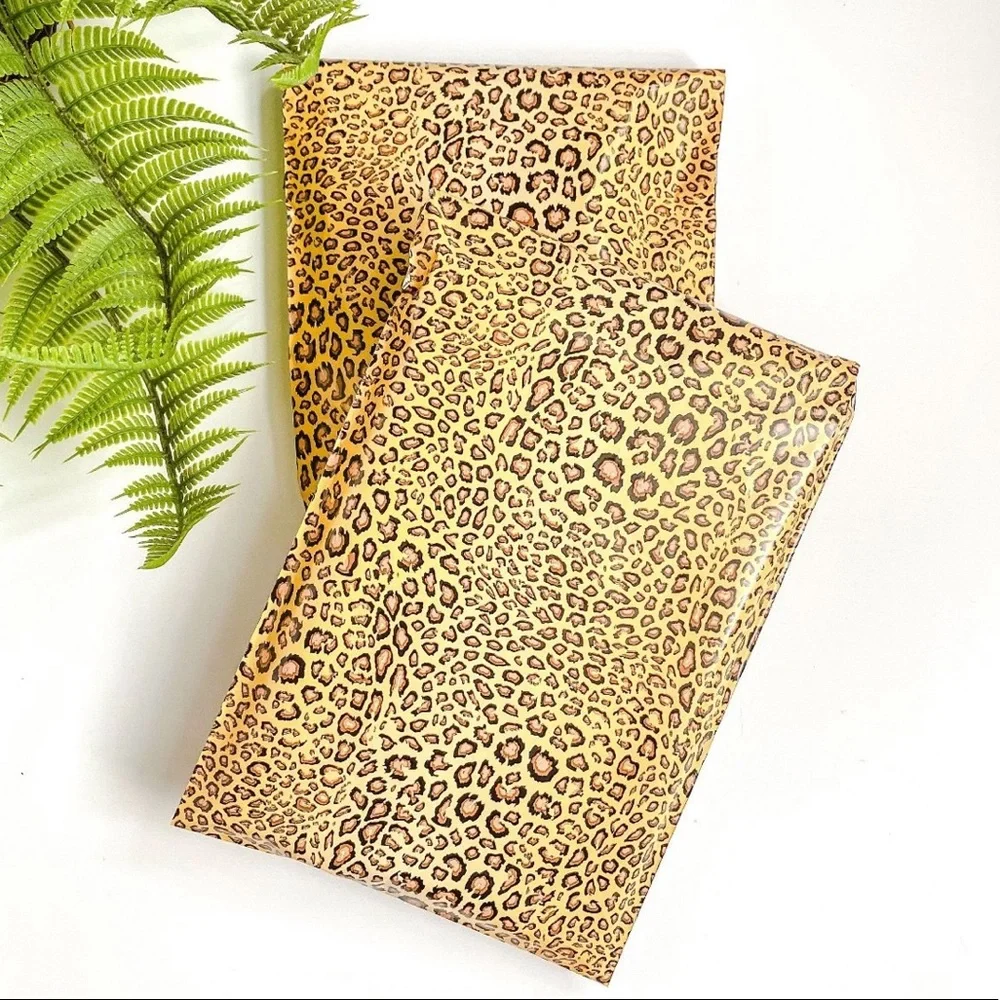 50 6X9 Poly Mailers Leopard Flat Shipping Envelopes PRICE IS FIRM